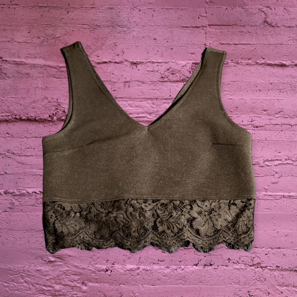 Paper Crane Lace Crop Top